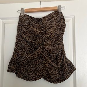 Zara Leopard Mini Skirt